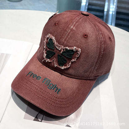 Gorra de béisbol de mariposa 