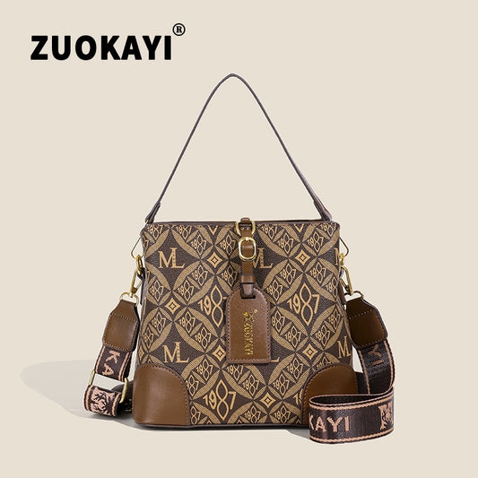 New Handbag Fashion Printed Bucket Bag