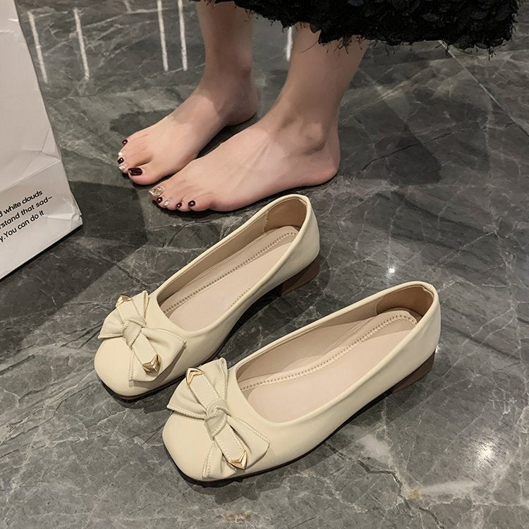 Flat bow single shoes