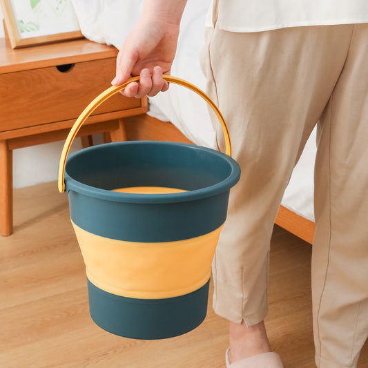 Folding Bucket Expandable Portable Plastic Silicone Bucket