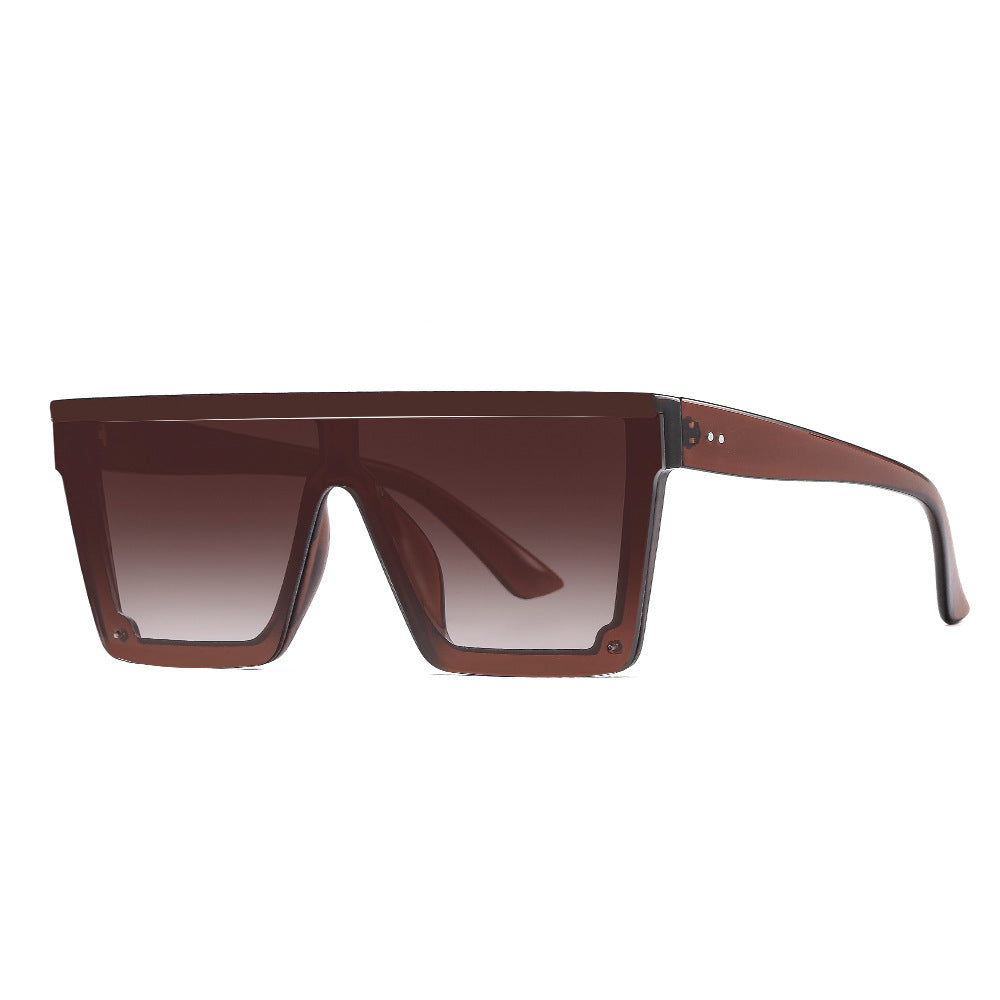 Cross-Border New Trendy Square One-Piece Polarized Sunglasses