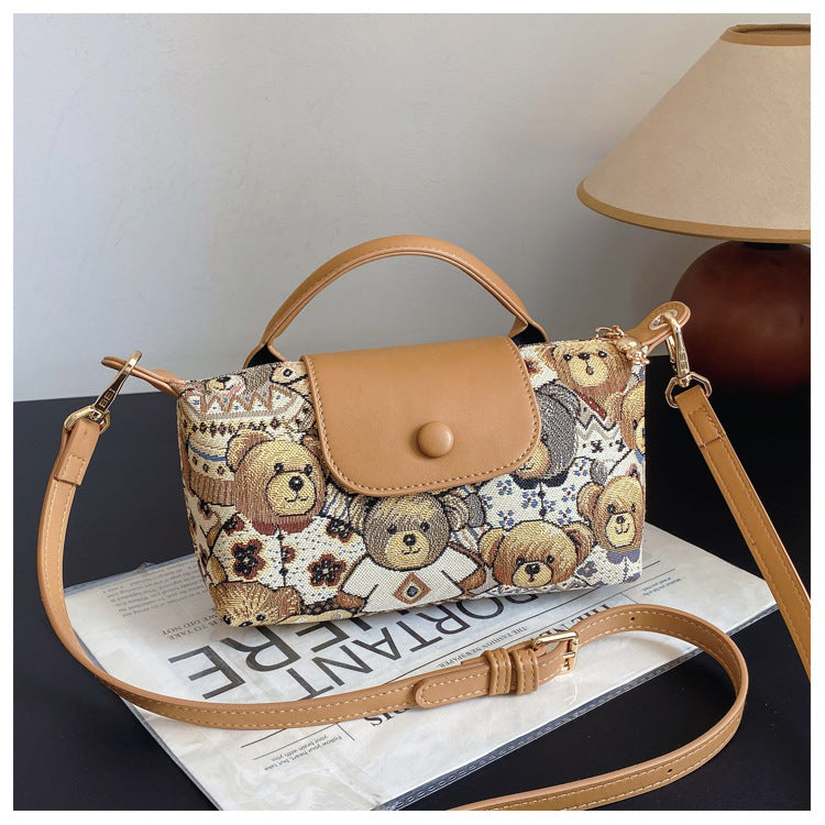 Personality cute bear bag girl