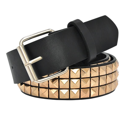 Unisex Punk Belt Cross