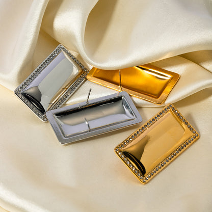 Polished Rectangular Earrings