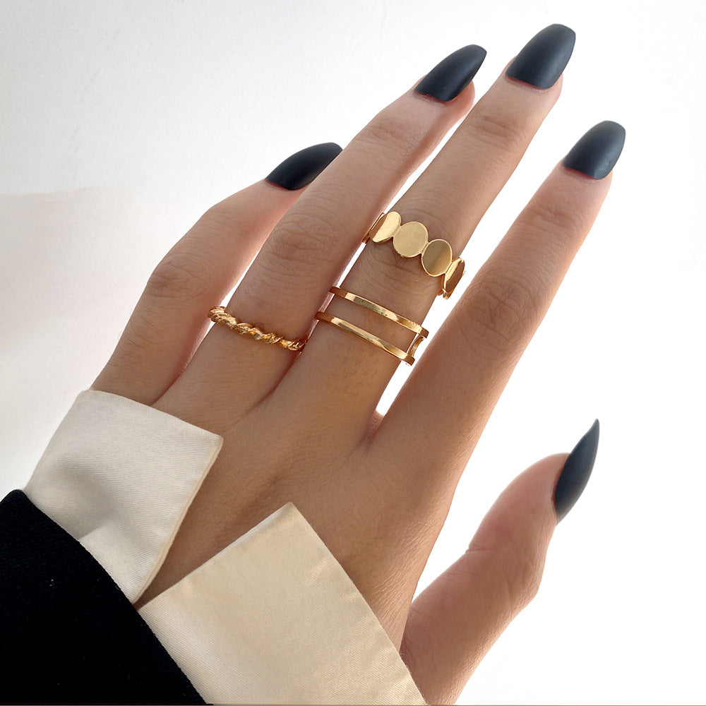 Open index finger ring chain joint ring wholesale