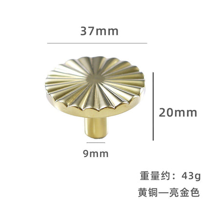 Sunflower pure brass handle