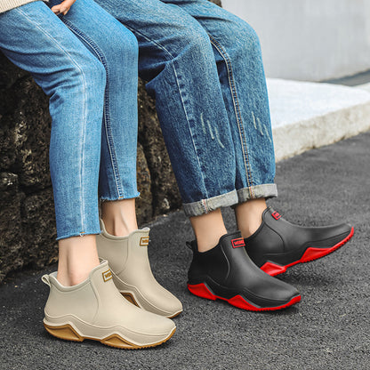 Fashion couple rain shoes