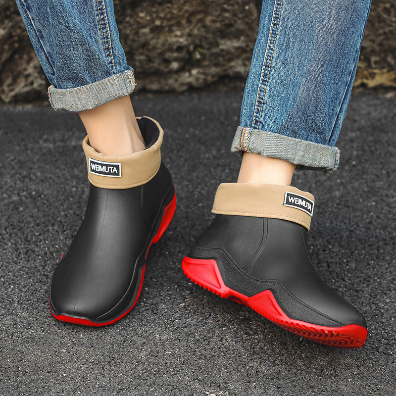 Fashion couple rain shoes