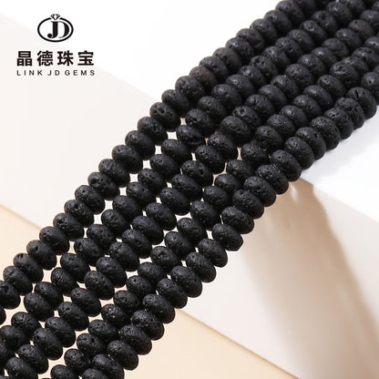 3 * 6Mm volcanic stone abacus beads loose beads