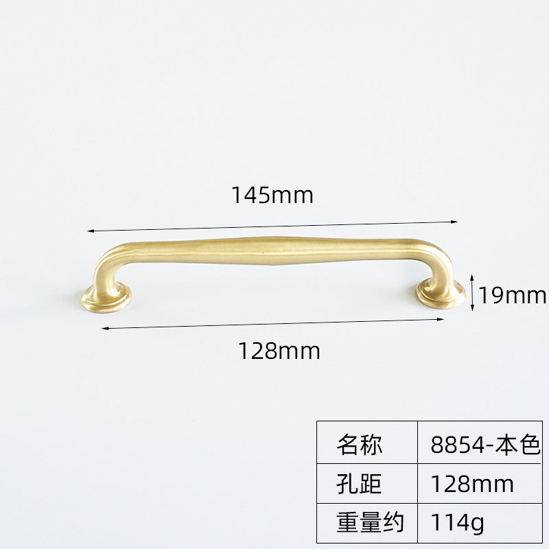 Gold single hole copper handle