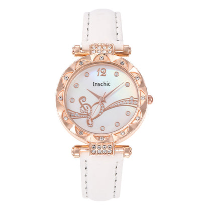 Cross-Border Heart Dial Women's Quartz Watch