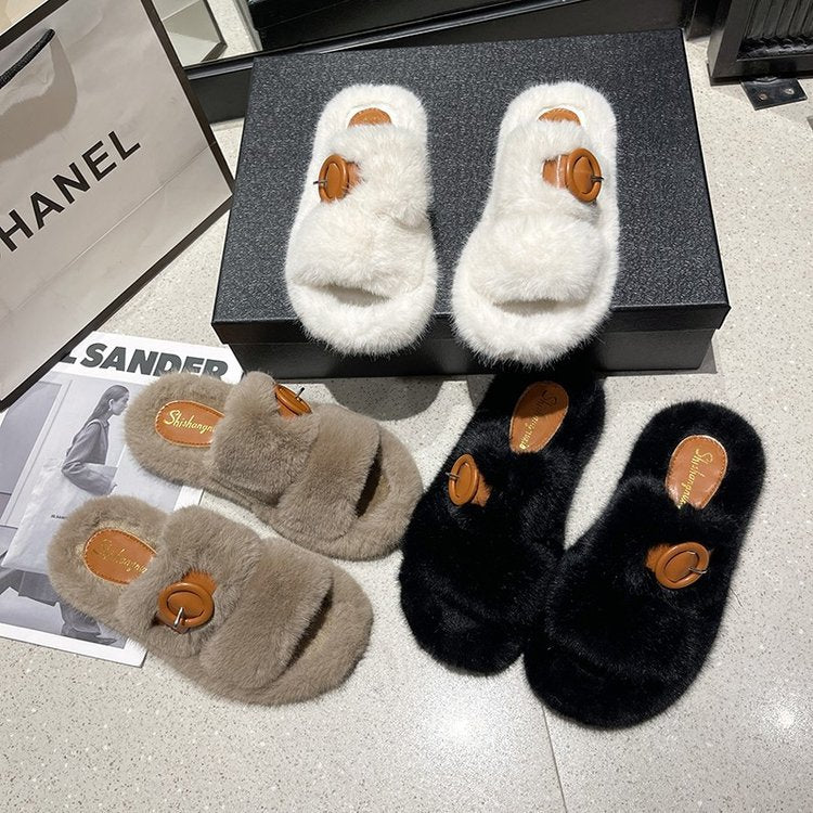 New autumn and winter cotton slippers