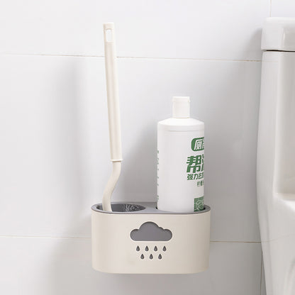 Wall-mounted toilet brush