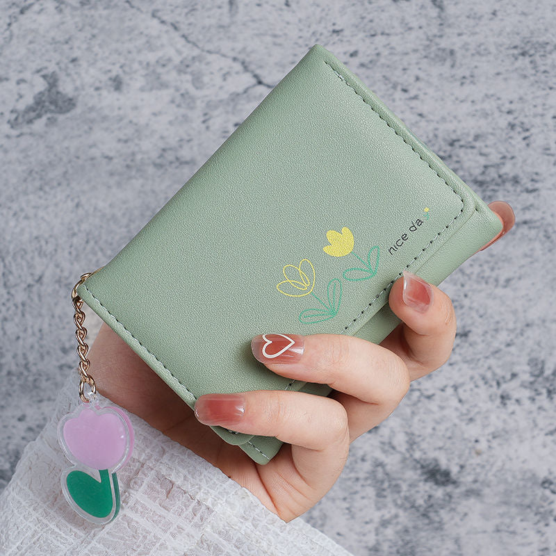 Folding wallet card bag