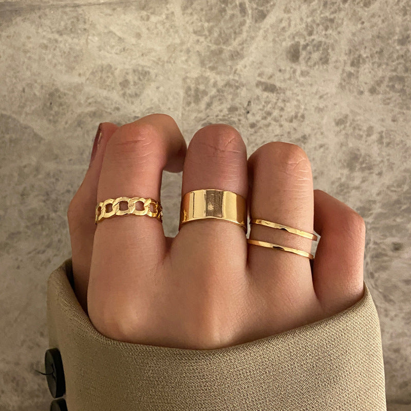 C-shaped ring set 3 pieces