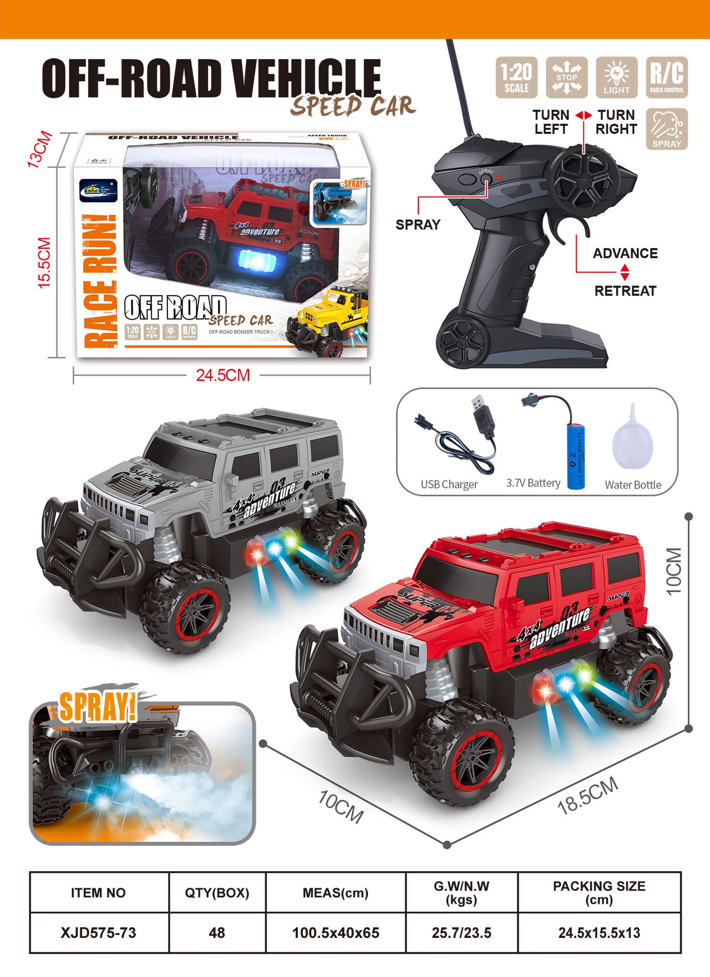 1:20 Scale Remote Control Car for Children: Two-Channel Remote Control Sports Car, Four-Channel Wireless Electric Toy Car