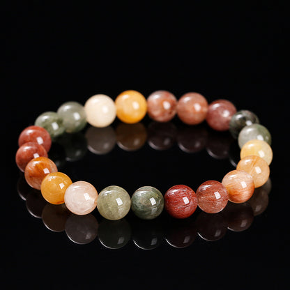 6A Natural Color Rabbit Hair Crystal Bracelet