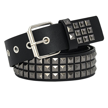 Unisex Punk Belt Cross