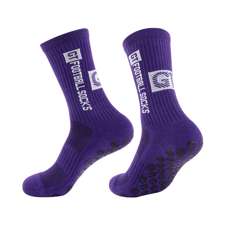 Anti-Slip Mid-Calf Football Socks Kids Adults