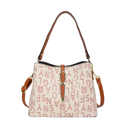 Versatile shoulder bucket bag