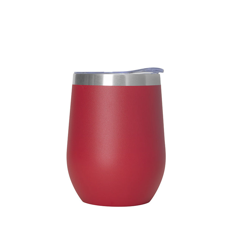 12Oz red wine glass stainless steel cup