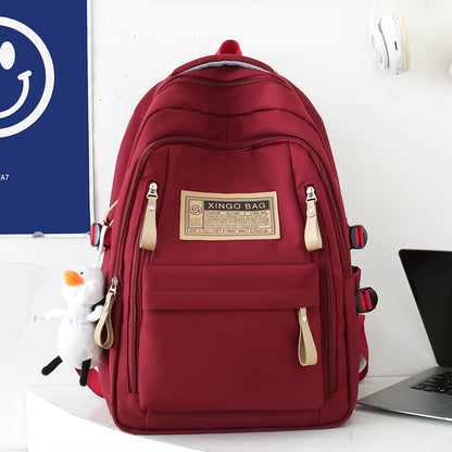 ins style large capacity backpack student schoolbag