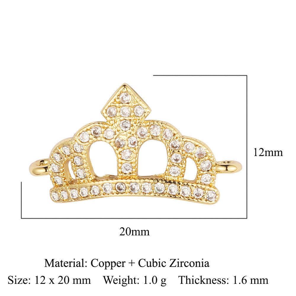 Angel Star Moon Copper Zircon Connection Accessories