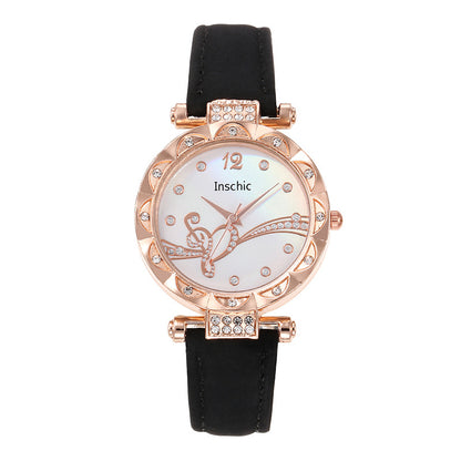 Cross-Border Heart Dial Women's Quartz Watch