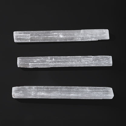 Permeable white crystal gypsum stone rough stone rod