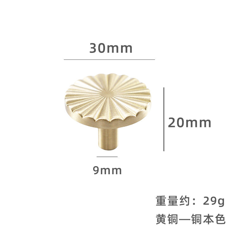 Sunflower pure brass handle