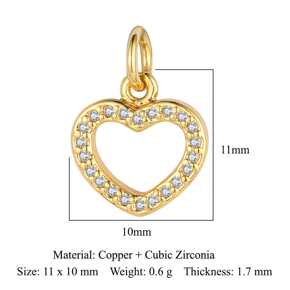 Zircon Sun Star Moon Bee Butterfly Pendant