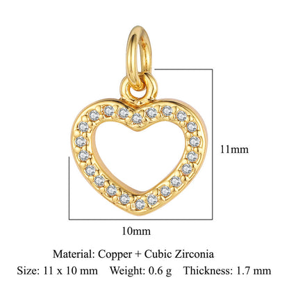 Zircon Sun Star Moon Bee Butterfly Pendant