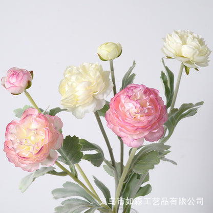 3 heads flocking Qianzi Lulian artificial flower