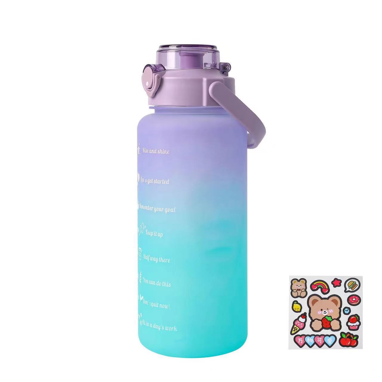 1500ml Plastic Water Bottle with Time Markings