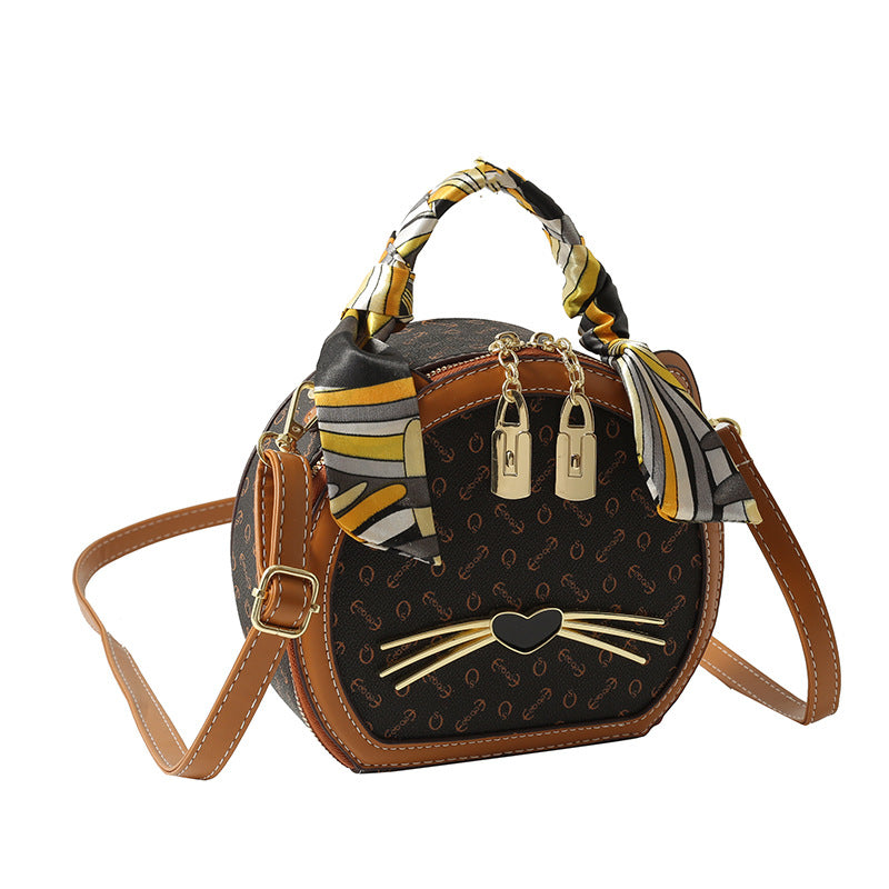 Retro small round bag fashion