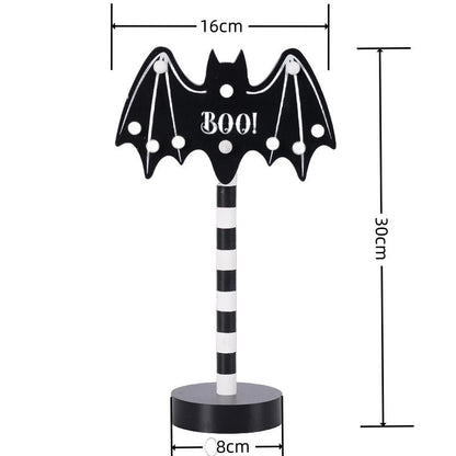 Halloween ghost festival wooden decoration arrangement night light