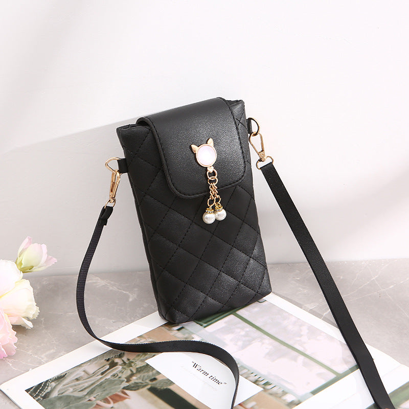 Embroidered mobile phone bag Korean version trend