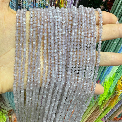 2-3mm natural faceted cat's eye beads