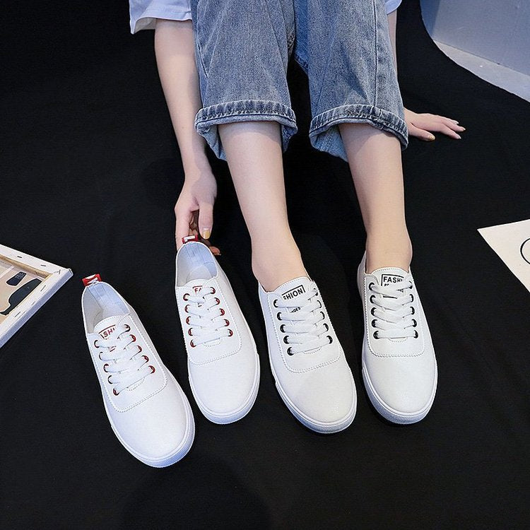 Board shoes little white shoes women