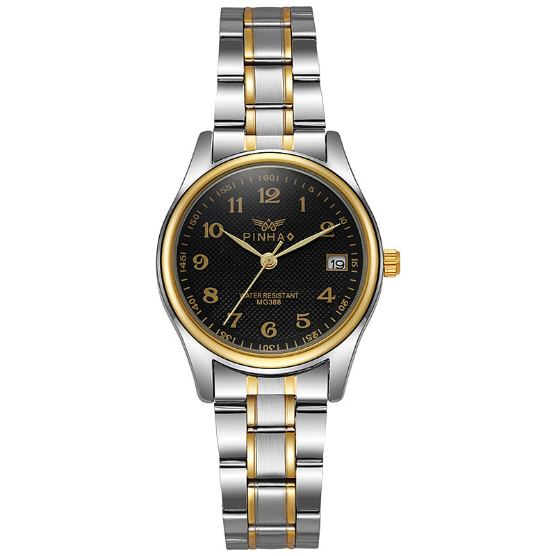 Male and female couples quartz watch casual