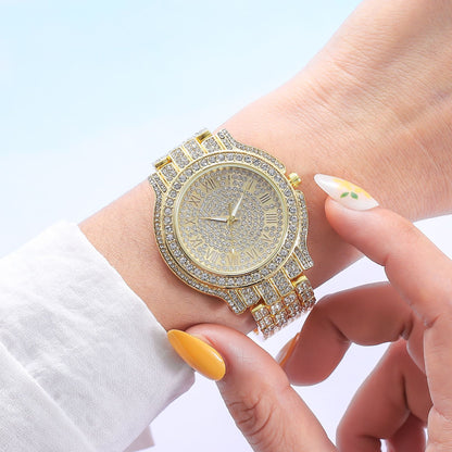 Rhinestone Roman Numeral Quartz Watch