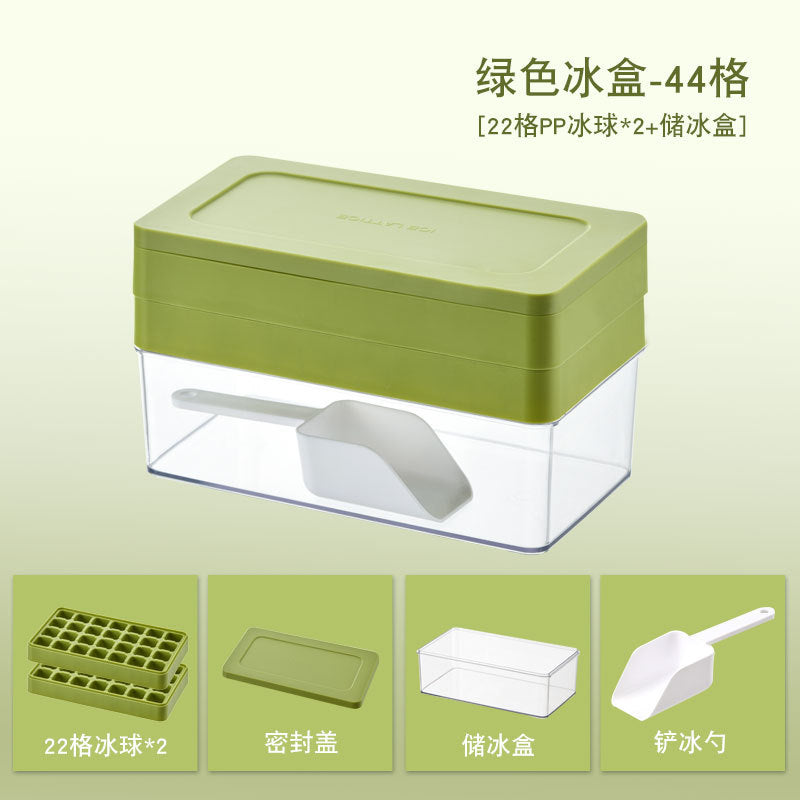 Large Capacity Press Ice Cube Mold with Lid