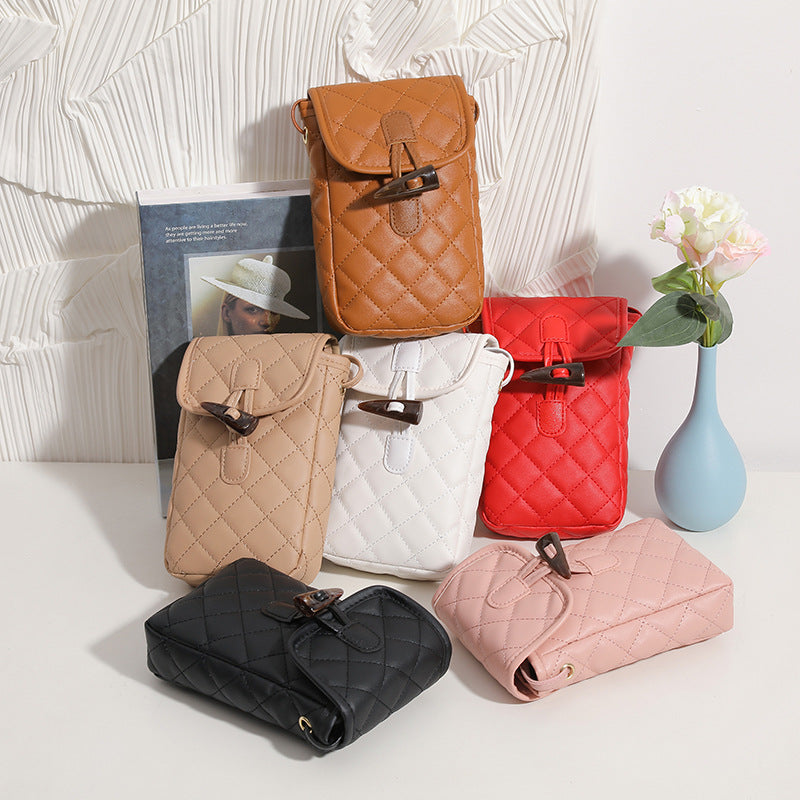 Embroidered mobile phone bag versatile shoulder bag