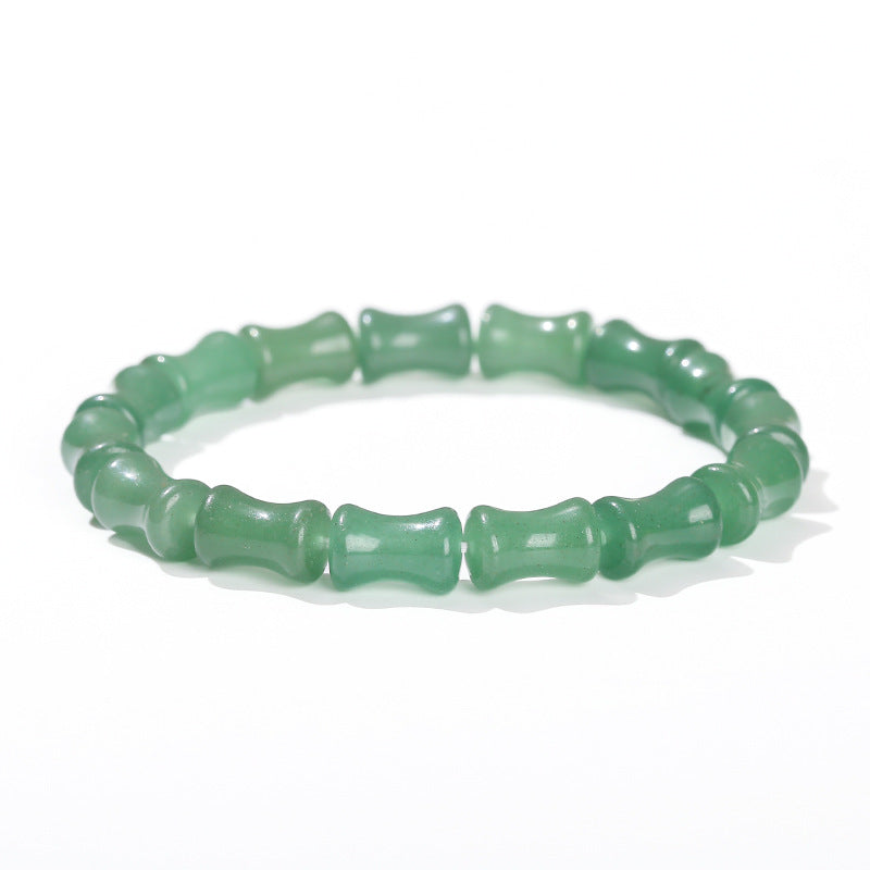 Pulsera de bambú Gaosheng de jade Dongling verde natural 