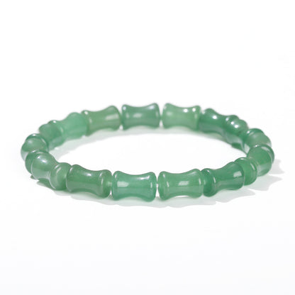 Pulsera de bambú Gaosheng de jade Dongling verde natural 