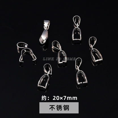 Stainless steel nine-character needle ear hook melon seeds and lobster buckle