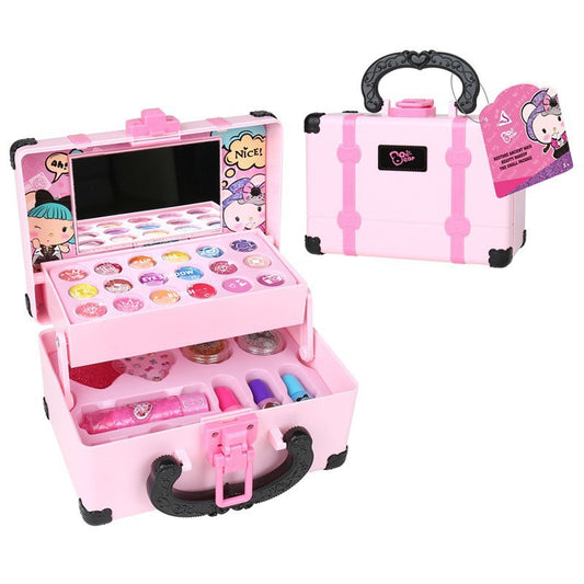 Children's Makeup Toy Set: Princess Beauty Makeup Lipstick Girls' Nail Polish Pretend Play Handheld Makeup Case