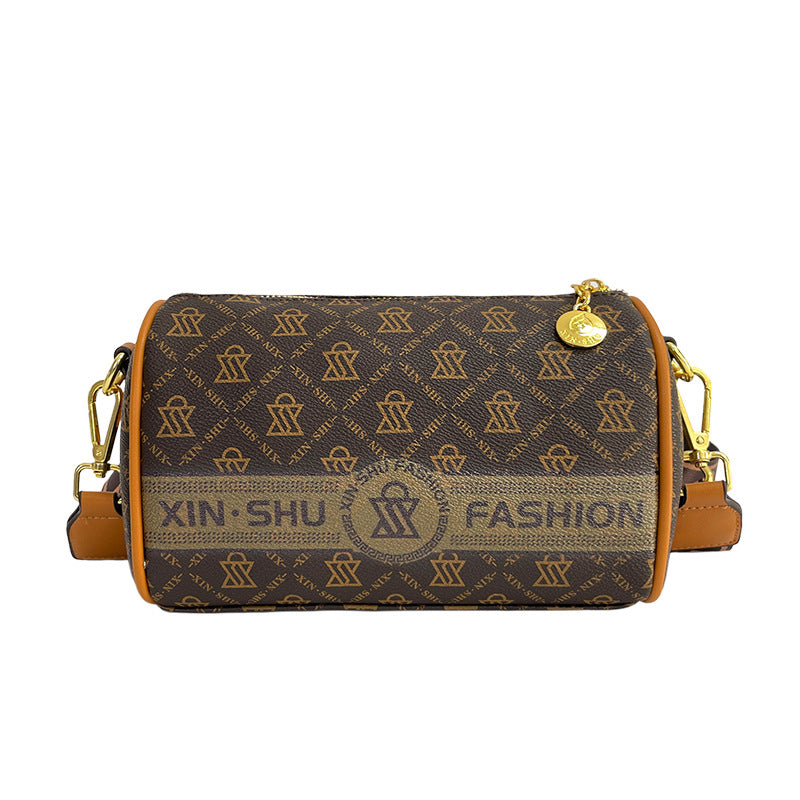 Cross-border fashion printed women's small round bag