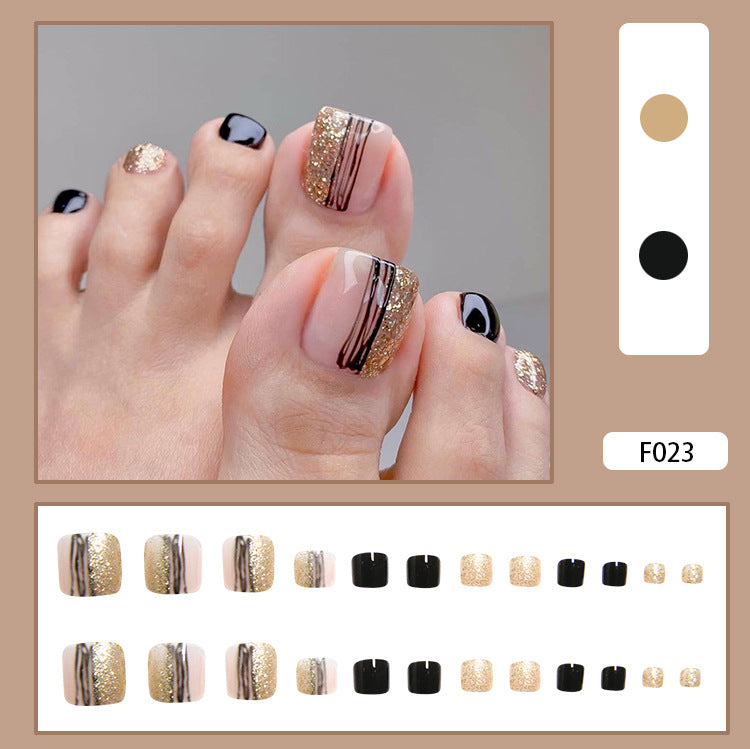 Detachable Fake Toe Nail Patches