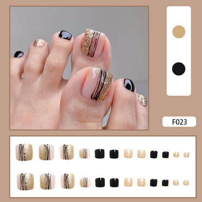 Detachable Fake Toe Nail Patches